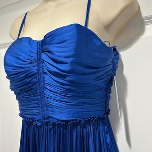Aqua Brand Strapless Royal Blue Dress